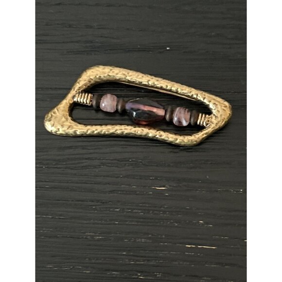 Lot of 13 Vintage/Non-Vintage Assorted Brooches/Pins Needlepoint Brutalist Wood - Picture 4 of 14